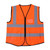 Multicolor Reflective Vest Safety Security Waistcoat (Orange)
