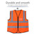 Multicolor Reflective Vest Safety Security Waistcoat (Orange)