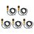 5 Pcs Infrared Photoelectric Switch Normally Open 10 To 30cm Sensing IP65 Photoelectric Sensor AC 90‑