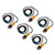 5 Pcs Infrared Photoelectric Switch Normally Open 10 To 30cm Sensing IP65 Photoelectric Sensor AC 90‑