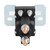 Starter Solenoid 100A Terminal Lawn Mower Starter Solenoid Replacement for Vehicles 12V