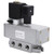 Electric Solenoid Valve G1/8in 2 Position 4 Way Square Single Control Directional Valve Q24DH‑6DC12V