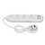 Power Strip Extension Long Cord 2500W Multi Functional with USB Port White  110‑