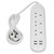 Power Strip Extension Long Cord 2500W Multi Functional with USB Port White  110‑