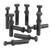 100Pcs Push to Connect Fitting Plug Plastic Industrial Pneumatic Accessories 6mm