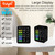 Tuya WiFi Portable Home Office Indoor Desktop Air Quality Detector 6 In 1 Multifunctional Detector TVOC CO2 Gases CH2O Temperature Humidity Detecting Intelligent Linkage Mobilephone APP Remotes Viewing