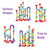 113 Pieces 3D Marble Run Set Construction Building Blocks STEM Learning Games Early Education for Age 3+ Boys & Girls