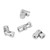 4pcs Shaft Coupling Motor Connector DIY Steering Length 23mm OD 9mm Universal Joint (3*4mm)