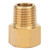 Brass Pipe Fitting Adapter for Pressure Gauge 1/4" BSPT Male to 1/4" NPT Female
