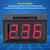0.56 in Two cable Digital DC Current Display Panel 0-10A Ammeter  Red
