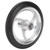 7in Disabled Front Wheel Aluminum Alloy Non Slip Polyurethane Tire Replacement 8mm