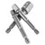 3pcs 1/4" Hex Shank to 1/4" 3/8" 1/2" Square Adapter for Power Drill Socket Wrench