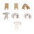 7Pcs Oscillating Saw Blade Carbide Multitool Trimming Grinding Tool Set Kit for Tile Cement