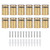 12Pcs Advertising Nail Stainless Steel Electroplated Brushed Gold Sign Holder Standoff Screw