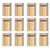 12Pcs Advertising Nail Stainless Steel Electroplated Brushed Gold Sign Holder Standoff Screw
