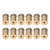 12Pcs Advertising Nail Stainless Steel Electroplated Brushed Gold Sign Holder Standoff Screw