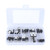 50pcs 10 Value Voltage Regulator Transistor Assortment Kit with 10 Grids Transparent Box