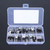 50pcs 10 Value Voltage Regulator Transistor Assortment Kit with 10 Grids Transparent Box