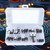 50pcs 10 Value Voltage Regulator Transistor Assortment Kit with 10 Grids Transparent Box