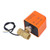 DN15 2 Way 2 Wire Electrical Ball Valve Normally Open Brass Ball Valve 1/2in Pipe Thread AC220V