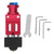 Extruder Hotend Kit Aluminum Alloy Brass Extruder Hotend for Ender 3 S PRO 3D Printer Red