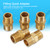 20 Pcs 1/8 BSP to 1/8 BSP External Thread Brass Pipe Hex Nipple Fitting Quick Adapter