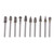 10Pcs Rotary File Burr Grinding Bit Cemented Carbide Tool Set Kit for Chamfering