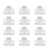 12Pcs PVC Tee Pipe Fittings Plastic Equal Diameter Joints Adapter Water Supply Home Improvement 20mm ID