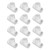 12Pcs PVC Tee Pipe Fittings Plastic Equal Diameter Joints Adapter Water Supply Home Improvement 20mm ID