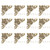 12PCS Antique Style Hollow Shape Jewelry Scrapbook Album Protector Wood Box Corner Decor Large