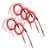 5Pcs 3D Printer Heating Rod Segmented Heat Tube Stainless Steel Accessories with Terminal24V 40W