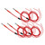 5Pcs 3D Printer Heating Rod Segmented Heat Tube Stainless Steel Accessories with Terminal24V 40W