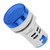 Round LED Signal Light Lamp AC Digital Display Voltmeter Indicator (blue)