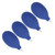 4Pcs Dust Blower Ball Rubber Check Valve Powerful Portable Air Duster for Lens Phone Blue