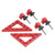 Red Right Angle Position Clamp Triangular Appearance High Hardness 90 Degree Corner Clamp for Woodworking