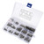 662PCS M2.5 Screw Set 304 Stainless Steel Pan Head Cross Machine Screw+Flat Elastic Washer+Nut