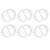 10Pcs Air Compressor Gasket 51 Aluminum Pad Metal Plate Cylinder Pump 3P/4P Accessories