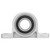KP004 Bore 20mm Pillow Block Bearings Flange Bore Auto Self Adjust Center Mounted Support
