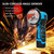 Cordless Angle Grinder 7000RPM Electric Grinding Tool Mini Grinder with 2Pcs 16.8V 2000mAh Battery and Cutting Blade for Cutting Polished Brick Wood Stone Steel