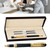Frosted Fountain Pen with Ink Cartridge Comfortable Grip Fountain Pencil Set for Student Office