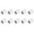 10Pcs Round Standoff Aluminum Alloy Female Thread Pillar Connecting Column Spacer M4x0.7mmLong 9mm