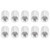 10Pcs Round Standoff Aluminum Alloy Female Thread Pillar Connecting Column Spacer M4x0.7mmLong 9mm