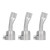 3 Pcs Flat Welding Nozzle 20mm Wide Mouth Stainless Steel PP PVC Welding Tip for Hot Air Gun