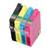 4Pcs Printer Cartridge BK C M Y Clear Fadeless Print Cartridge with Ink for Stylus S22 SX125 SX130 SX230