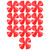 10Pcs Propeller 4 Blades Strong Wind Durable Materials Light Weight 40mm DIY Toy Car PropellerRed