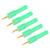 5Pcs Convert Banana Plug Strong Connectivity Good Conductivity 2mm to 4mm Conversion Banana PlugGreen