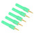 5Pcs Convert Banana Plug Strong Connectivity Good Conductivity 2mm to 4mm Conversion Banana PlugGreen
