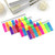 Creative Arrow Shaped Page Marker Colorful Index Tabs Fluorescent Sticky Notes Writable Labels 20 Sheets/Pad  for Home School Office Reading Supplies