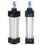 SC32 Standard Pneumatic Air Cylinder Aluminum Alloy Double Acting 1.3in Inner DiameterSC32X50