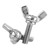 5pcs Bag 304 Stainless Steel Wing Butterfly Screws Bolts Machine Fastener(M5 * 12mm)